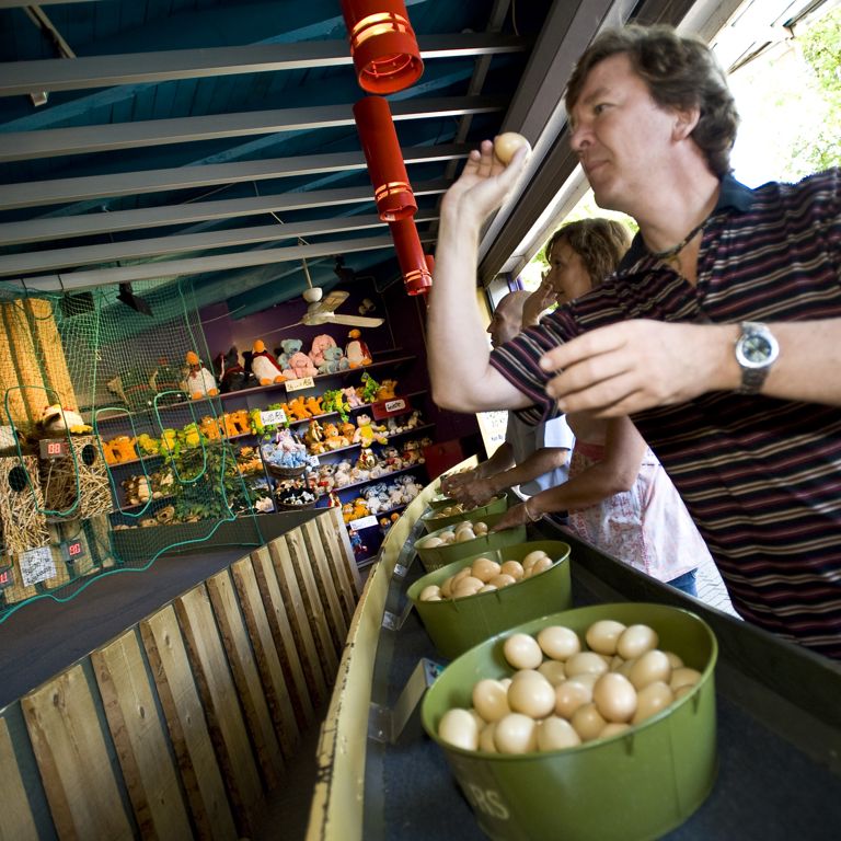 Hønen - kast med æg mod rederne