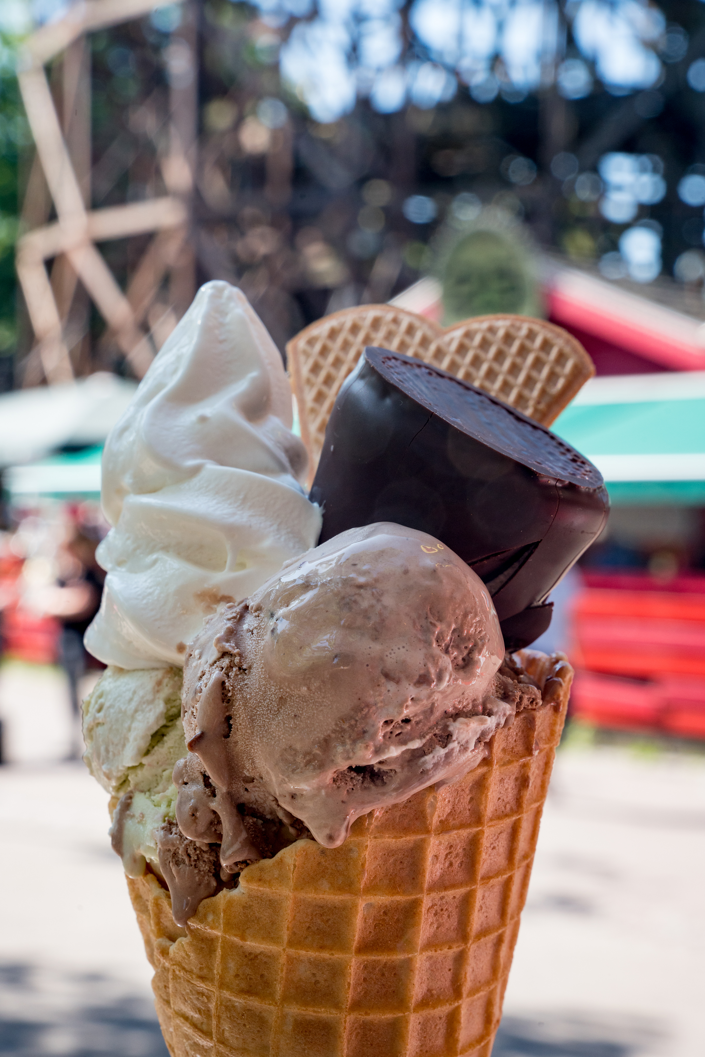 Bakken Mad Palae Isbar Gammeldags Isvaffel