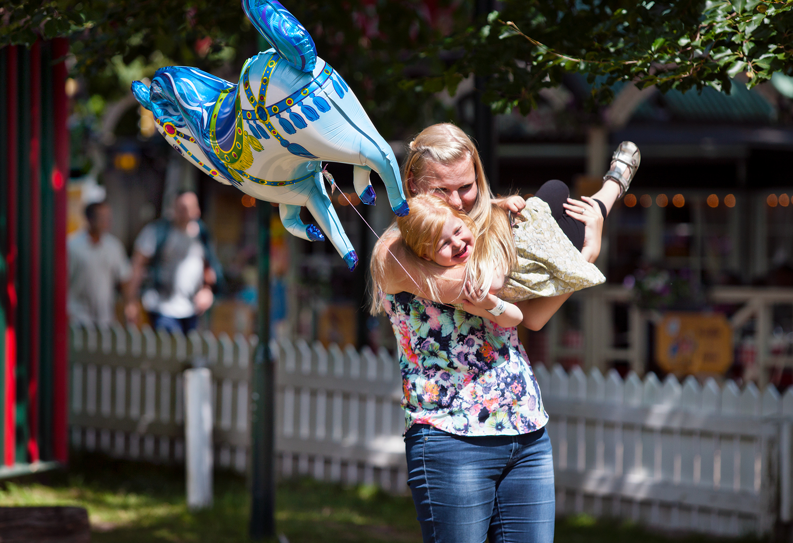 Bakken Spil Sjov Familie Stemning Ballon Familiedag