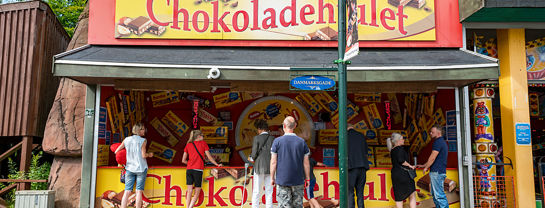 Bakken Spil Sjov Chokoladehjulet Facade