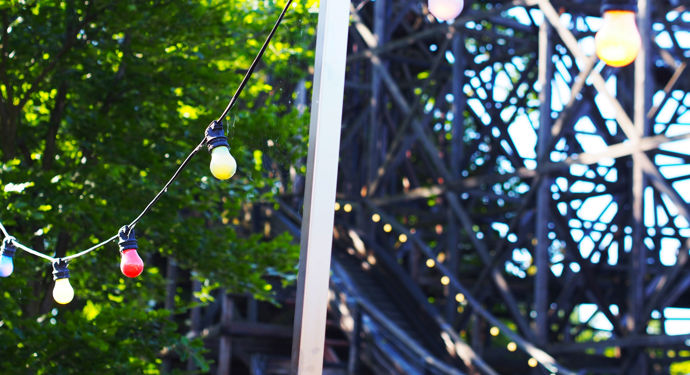 Bakken Stemning Kuloerte Lamper Lyskaede