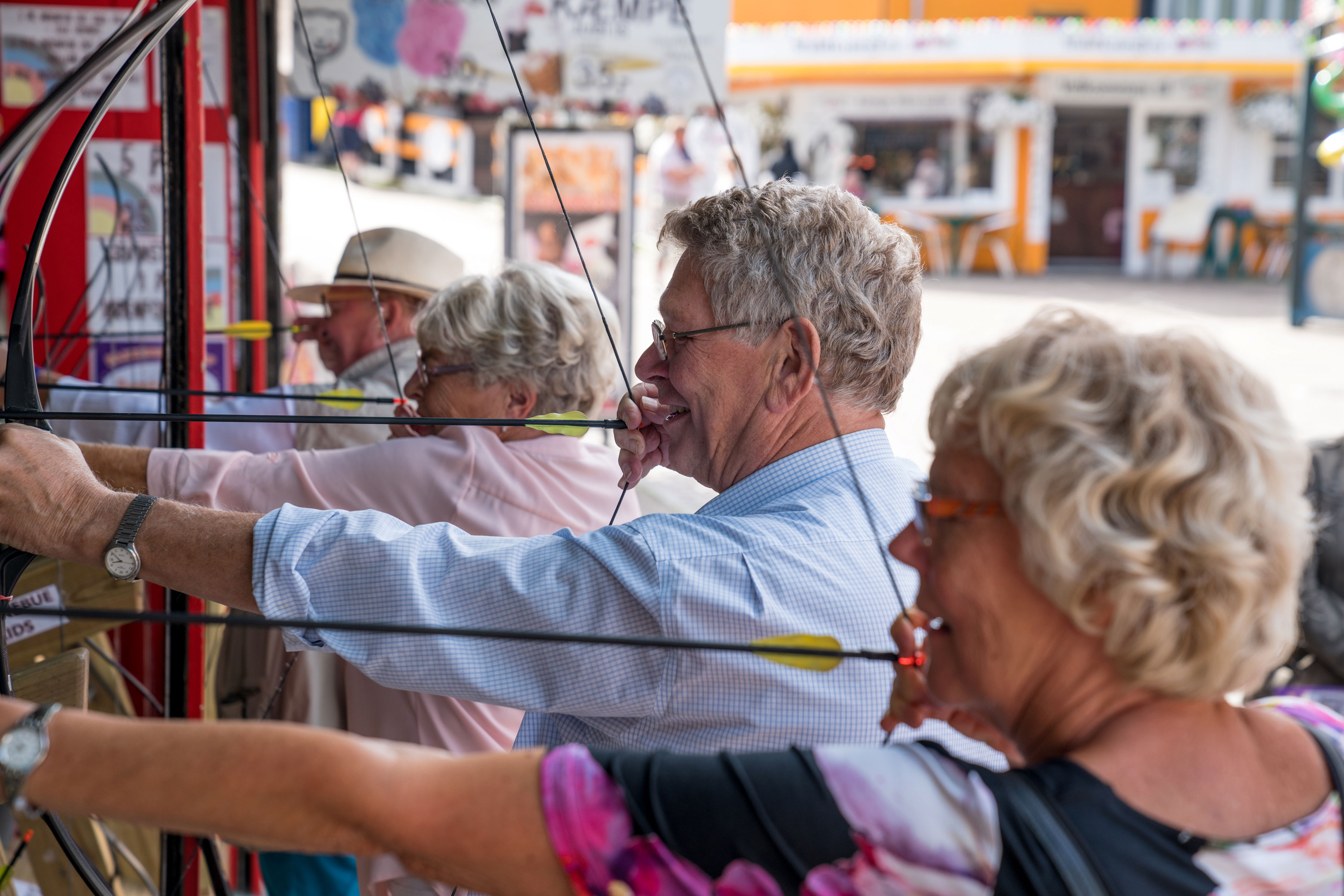 Bakken Stemning Gruppe Senior Voksen Bueskydning