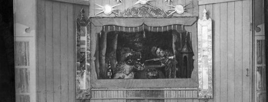 Bakkens Historie Mester Jakel med tilskuere i 1930erne Københavns Bymuseum