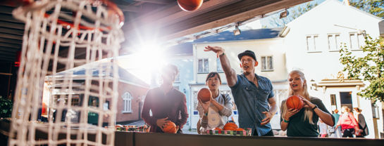 Bakken Spil Sjov Mini Basket Unge Gruppe