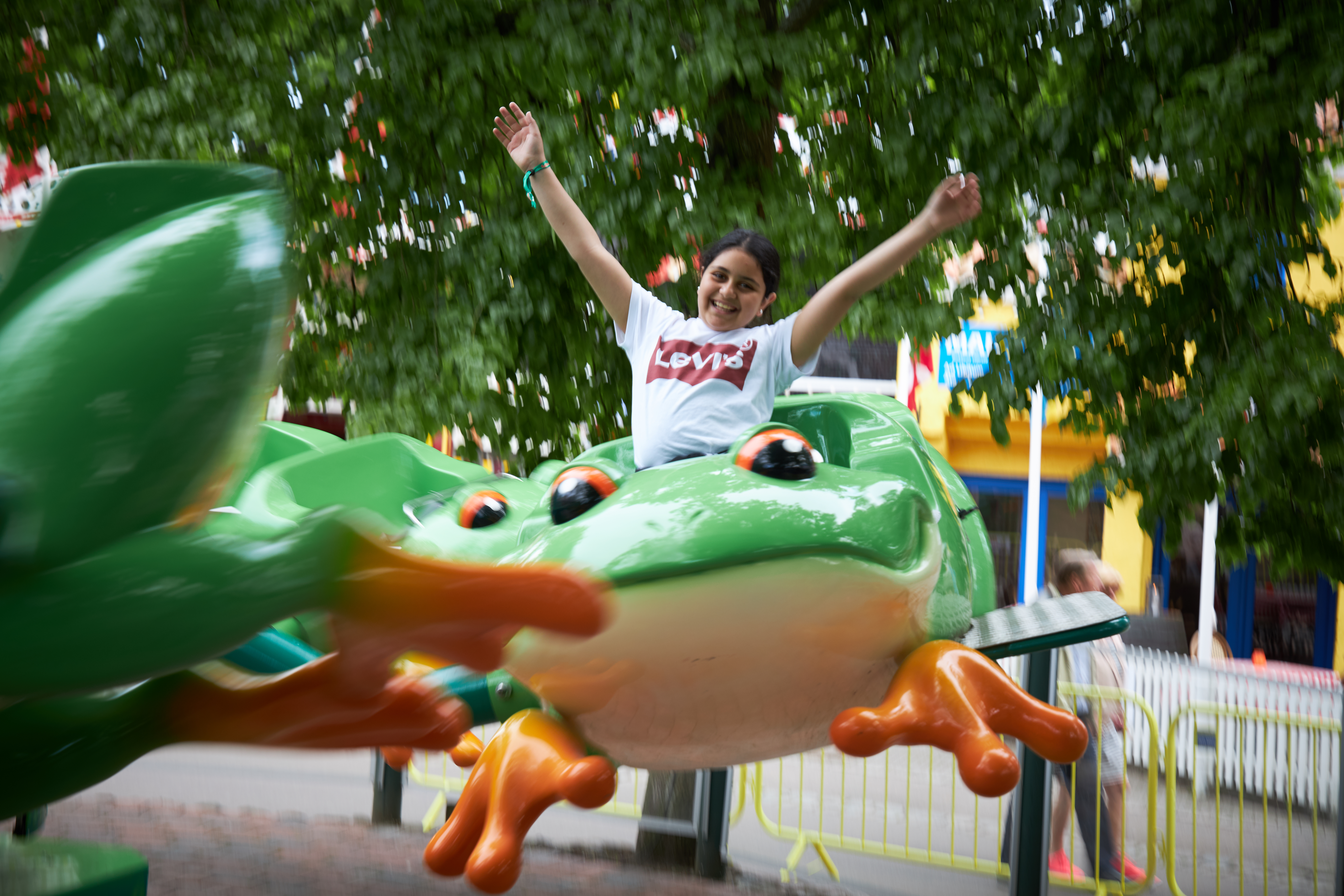 Frøen Forlystelse Pige Sjov