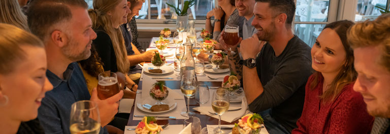 Bakken har 26 hyggelige spisesteder med lækker mad