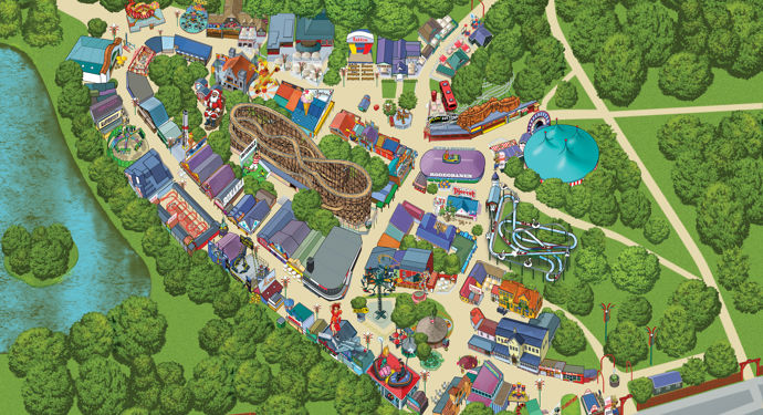 Find nemt og sikkert rundt på Bakken med oversigtskortet