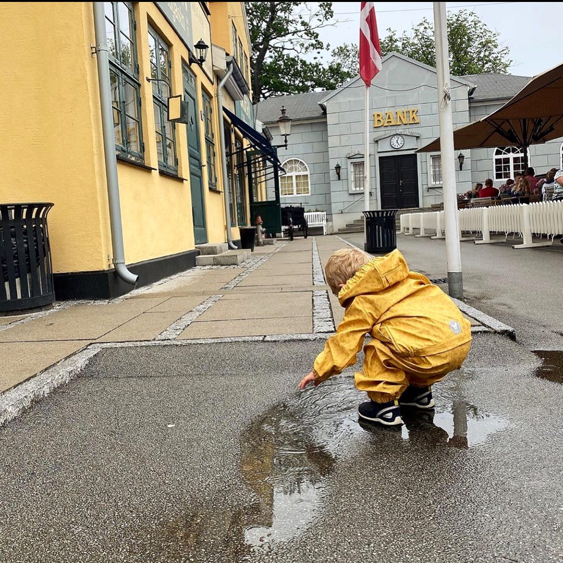 En regnvejrsdag på Bakken