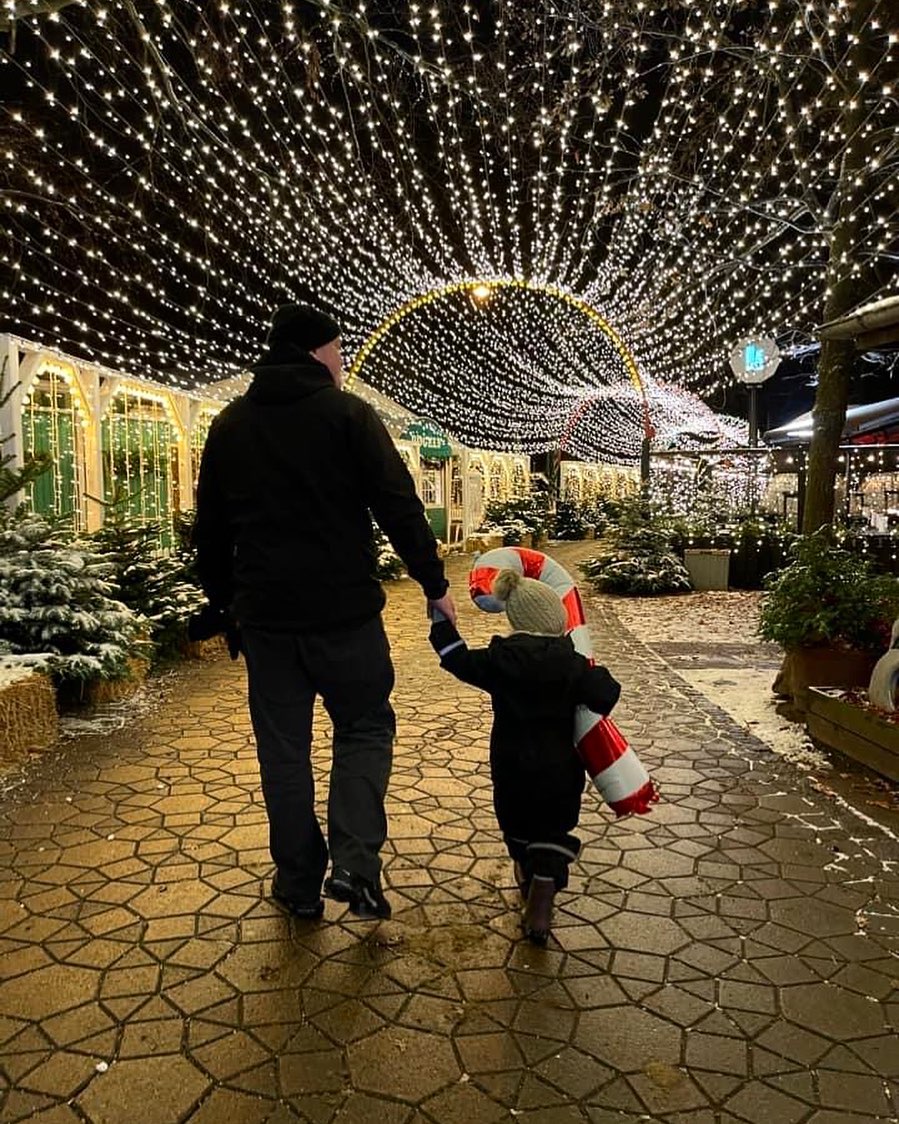 Julebelysning på Bakken