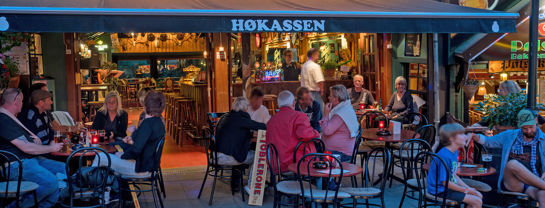 Bakken Pub Bar Hoekassen Gruppe Voksen Aften Lysere